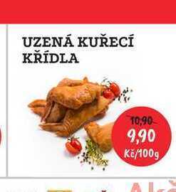 RABBIT řeznictví Uzená kuřecí křídla 100g nabídka