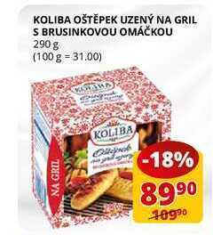 Flop Koliba oštěpek uzený na gril s brusinkovou omáčkou 290 g nabídka