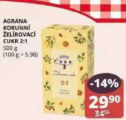 Flop Agrana korunní želírovací cukr 2:1 500 g nabídka