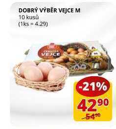 Flop Dobrý výběr vejce m 10 kusů nabídka
