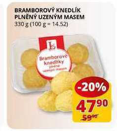Flop Bramborový knedlík plněný uzeným masem 330 g nabídka
