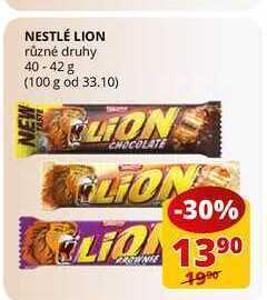 Flop Nestlé lion různé druhy 40-42 g nabídka