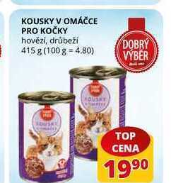 Flop Kousky v omáčce pro kočky hovězí, drůbeží 415 g nabídka
