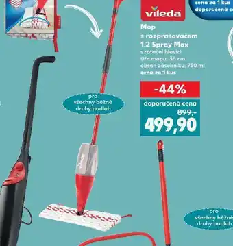 Kaufland Mop z rozprašovačem 1.2 spray max nabídka
