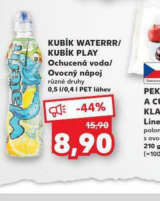 Kaufland Kubík waterrr / kubík play nabídka