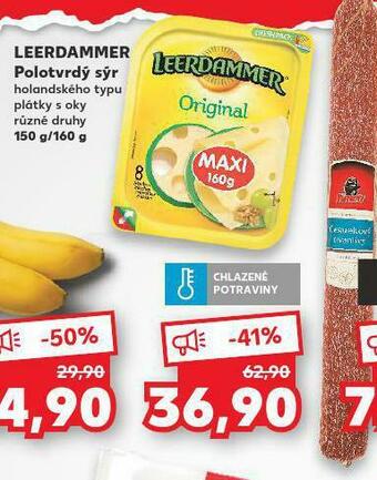 Kaufland Leerdammer polotvrdý sýr nabídka