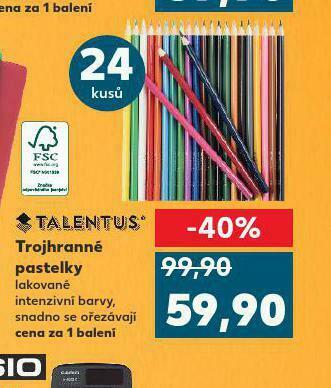 Kaufland Trojhranné pastelky nabídka