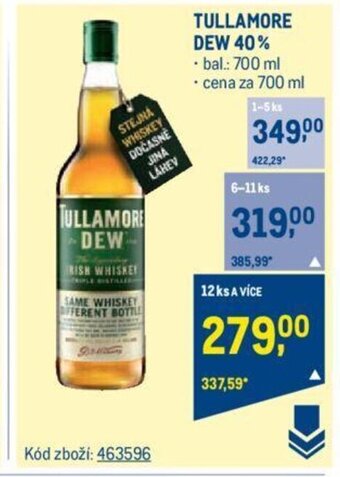 Makro TULLAMORE DEW 40% nabídka