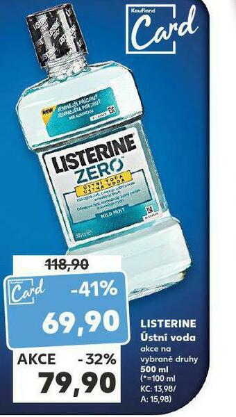 Kaufland Listerine ústní voda nabídka