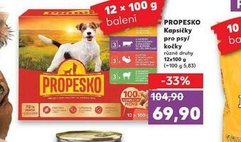 Kaufland Propesko kapsičky pro psy nabídka