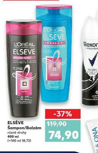 Kaufland Loreal elseve šampon, balzám nabídka