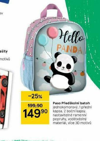 Tesco Paso předškolní batoh nabídka