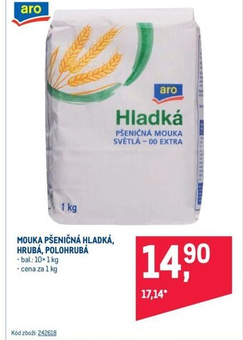 Makro MOUKA PŠENIČNÁ HLADKÁ, HRUBÁ, POLOHRUBÁ nabídka