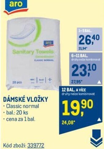 Makro DÁMSKÉ VLOŽKY nabídka