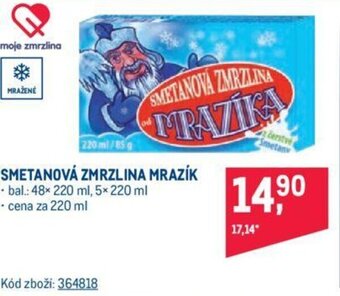 Makro SMETANOVÁ ZMRZLINA MRAZÍK nabídka