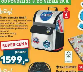 Školní aktovka nasa