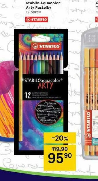 Tesco Stabilo aquacolor arty pastelky nabídka