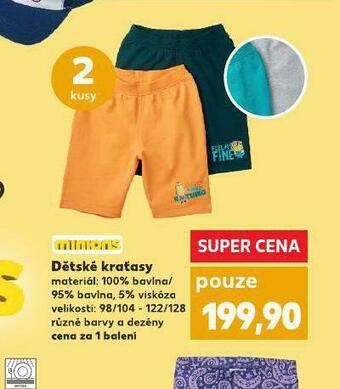 Kaufland Dětské kraťasy nabídka