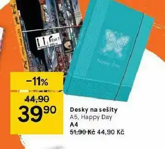 Tesco Desky na sešity nabídka