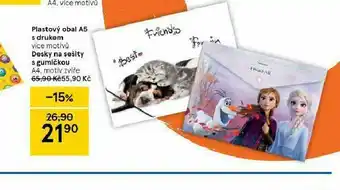 Tesco Desky na sešity s gumičkou nabídka