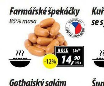 ZEMAN Farmářské špekáčky nabídka