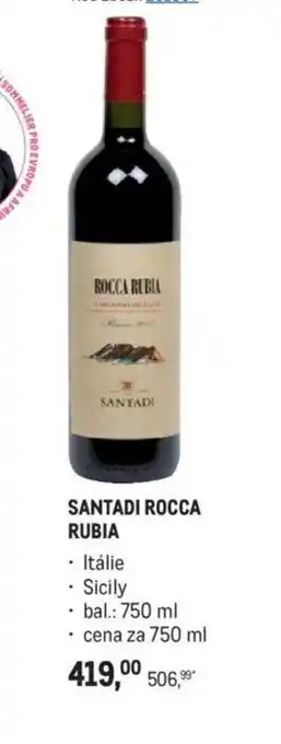 SANTADI ROCCA RUBIA