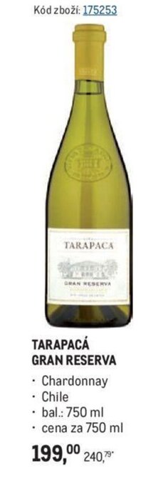 Makro TARAPACÁ GRAN RESERVA nabídka