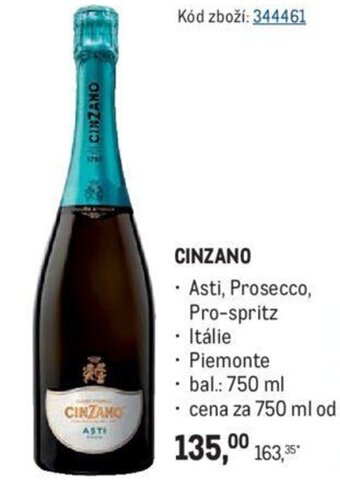 Makro CINZANO nabídka
