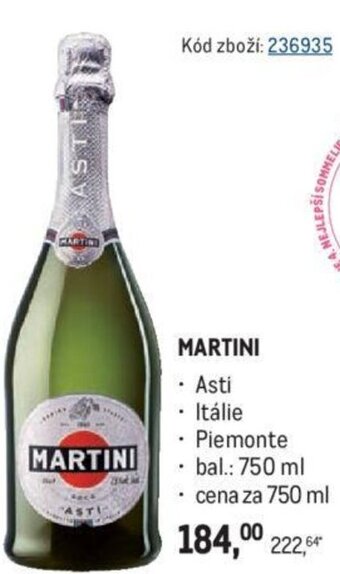 Makro MARTINI nabídka