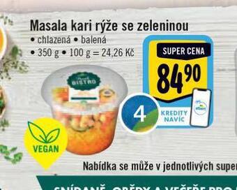Albert Masala kari rýže se zeleninou nabídka