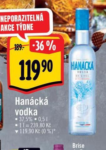 Albert Hanácká vodka nabídka