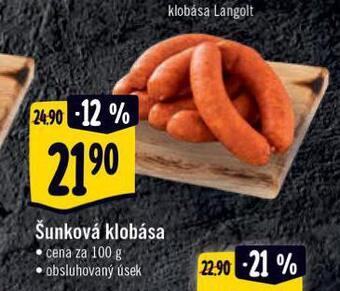 Albert Šunková klobása nabídka