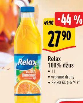 Albert Relax 100% džus nabídka