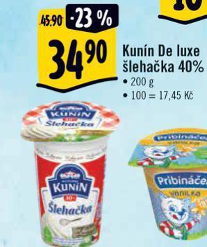Albert Kunín de luxe šlehačka nabídka