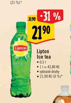 Albert Lipton ice tea nabídka