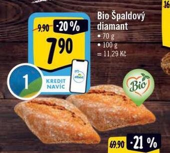 Albert Bio špaldový diamant nabídka