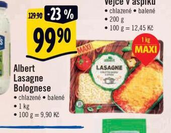Albert Lasagne bolognese nabídka