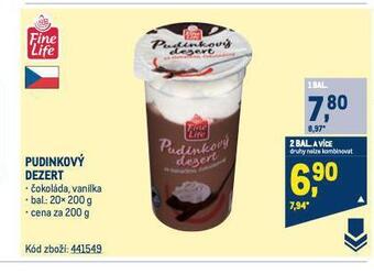 Makro Pudinkový dezert nabídka