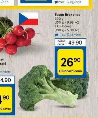 Tesco Brokolice nabídka