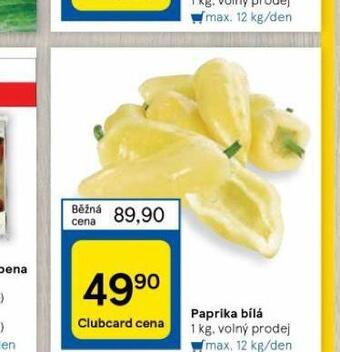 Tesco Paprika bílá nabídka