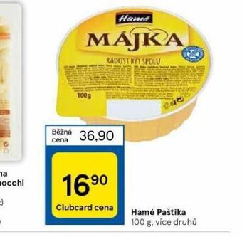 Tesco Hamé paštika nabídka