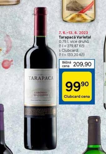 Tesco Tarapacá varietal nabídka