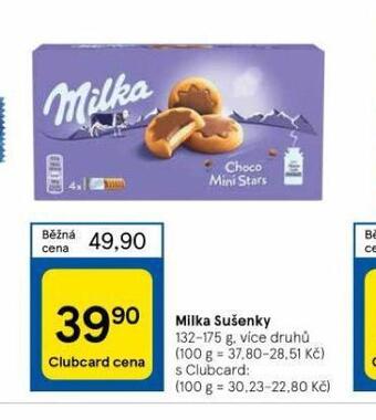 Tesco Milka sušenky nabídka