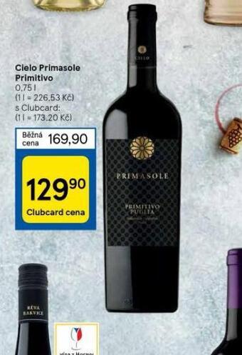 Tesco Cielo primasole primitivo nabídka