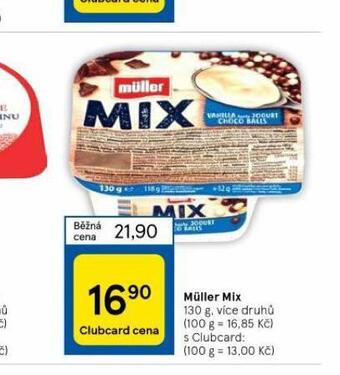 Tesco Müller mix nabídka