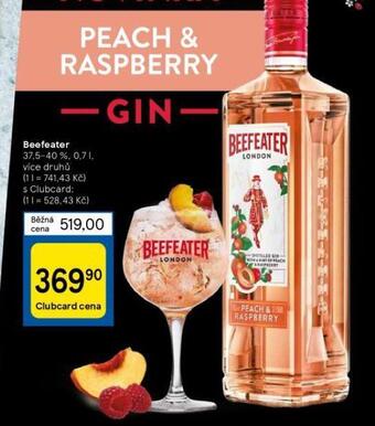 Tesco Beefeater nabídka