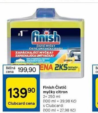 Tesco Finish čistič myčky citron nabídka