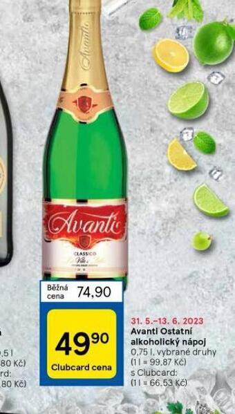 Tesco Avanti nabídka