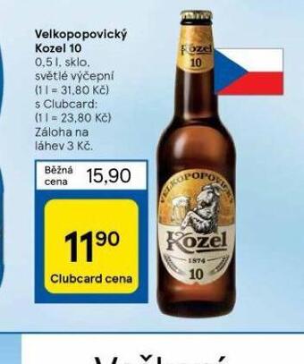 Tesco Pivo velkopopovický kozel 10 nabídka