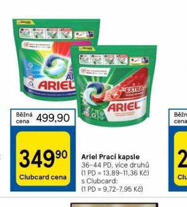 Tesco Ariel prací kapsle nabídka
